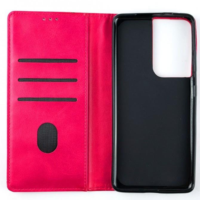 Чехол-книжка Lines Leather для Samsung G998B Galaxy S21 Ultra Hot Pink-3