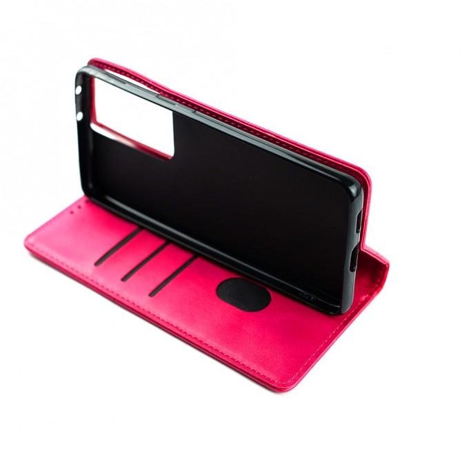 Чехол-книжка Lines Leather для Samsung G998B Galaxy S21 Ultra Hot Pink-5