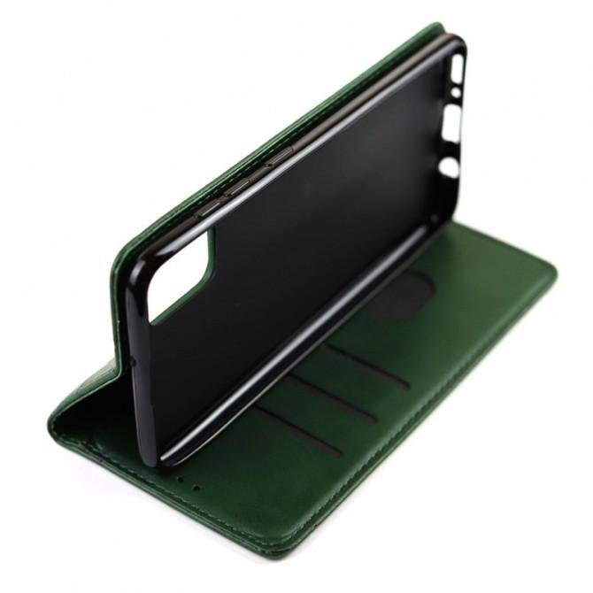 Чехол-книжка Lines Leather for Samsung G998B Galaxy S21 Ultra Green-3