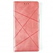 Чехол-книжка Lines Leather for Xiaomi Poco X3 Pink
