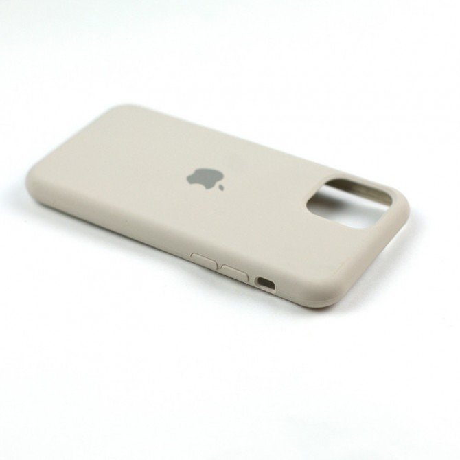 Оригінальний силіконовий чохол для iPhone 11 Світло Сірий-2