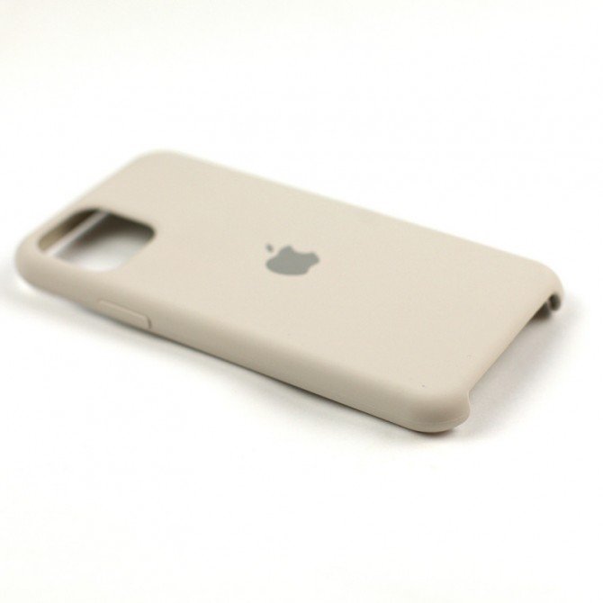 Оригінальний силіконовий чохол для iPhone 11 Світло Сірий-3