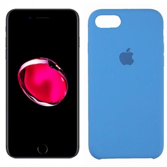 Оригінальний силіконовий чохол для iPhone 7/8 Волошковий