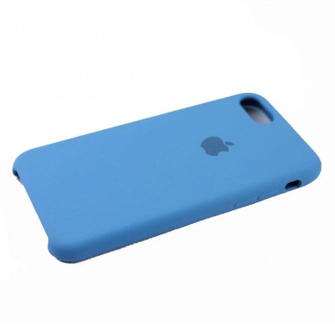 Оригінальний силіконовий чохол для iPhone 7/8 Волошковий-2