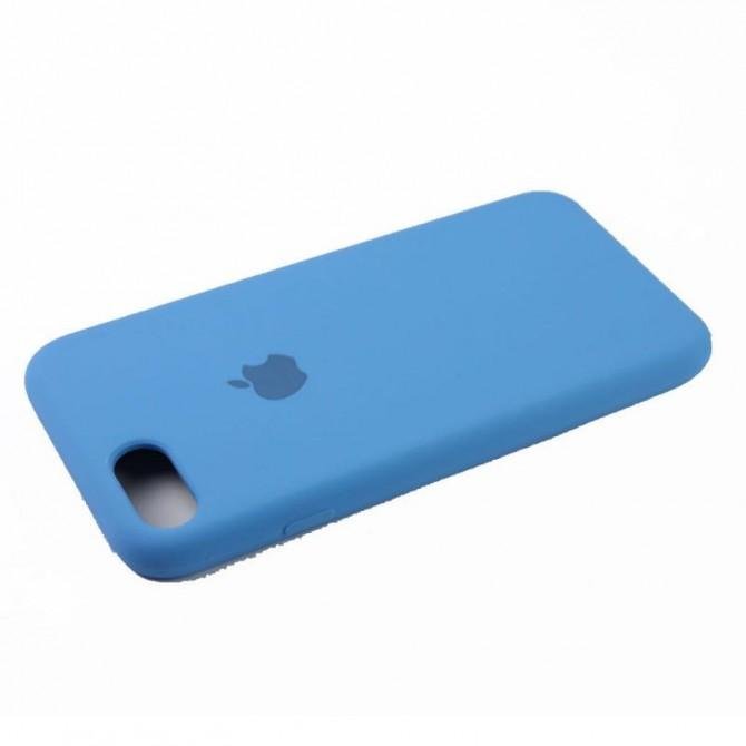 Оригінальний силіконовий чохол для iPhone 7/8 Волошковий-3