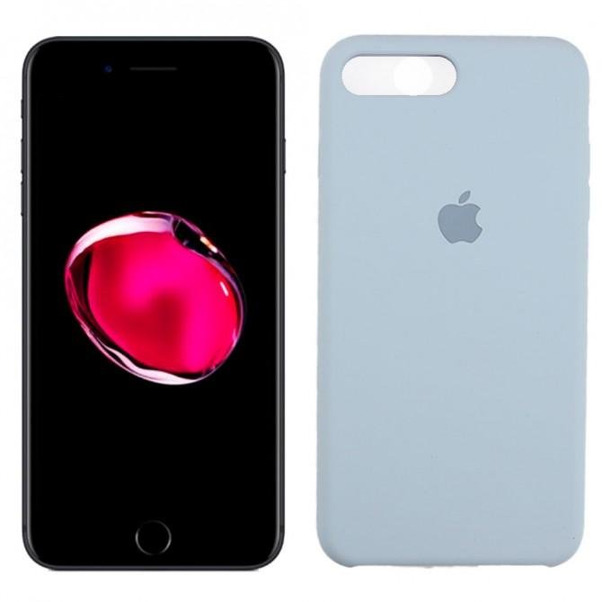 Чехол силиконовый для iPhone 7/8 Светло Голубой