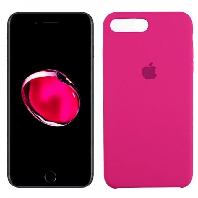 Чехол силиконовый для iPhone 7/8 Plus Малиновый