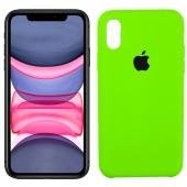 Чехол силиконовый для iPhone X/Xs Салатовый