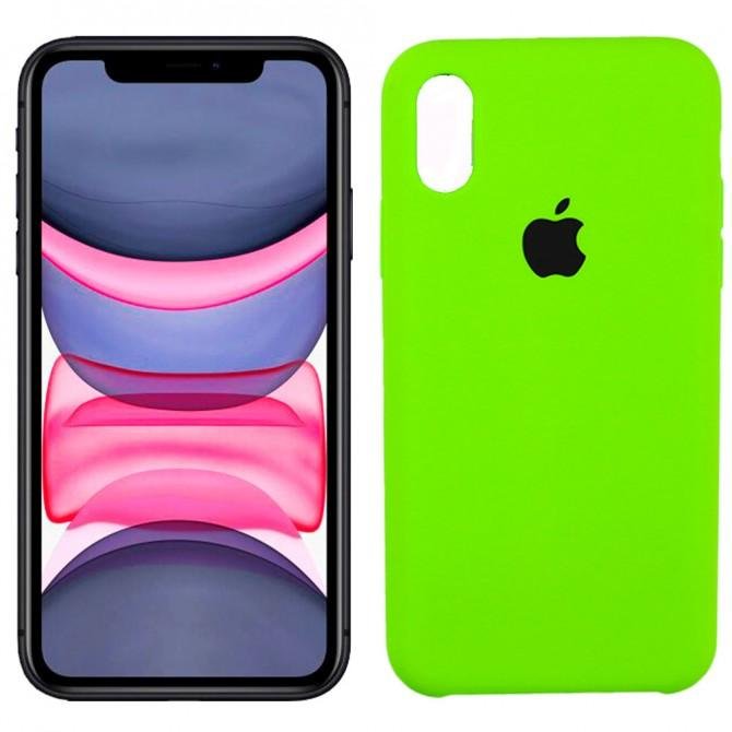 Чохол силіконовий для iPhone X/Xs Салатовий