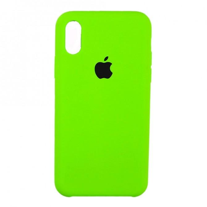 Чохол силіконовий для iPhone X/Xs Салатовий-1