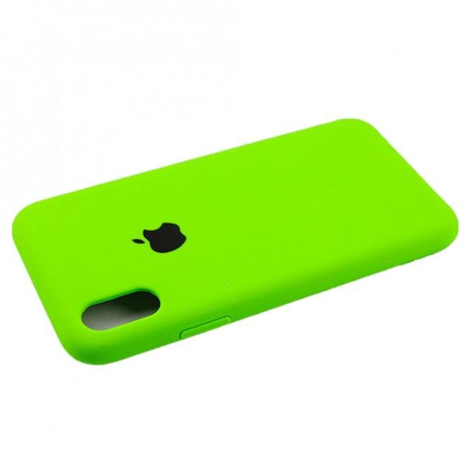 Чохол силіконовий для iPhone X/Xs Салатовий-3