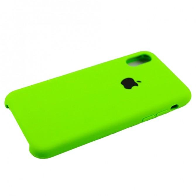 Чохол силіконовий для iPhone X/Xs Салатовий-4