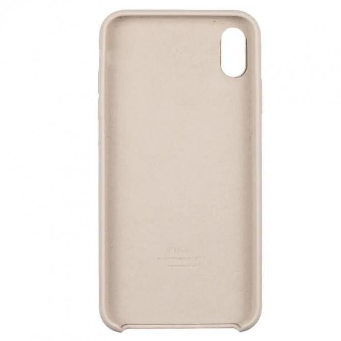 Оригинальный силиконовый чехол для iPhone Xr Темно Бежевый-1