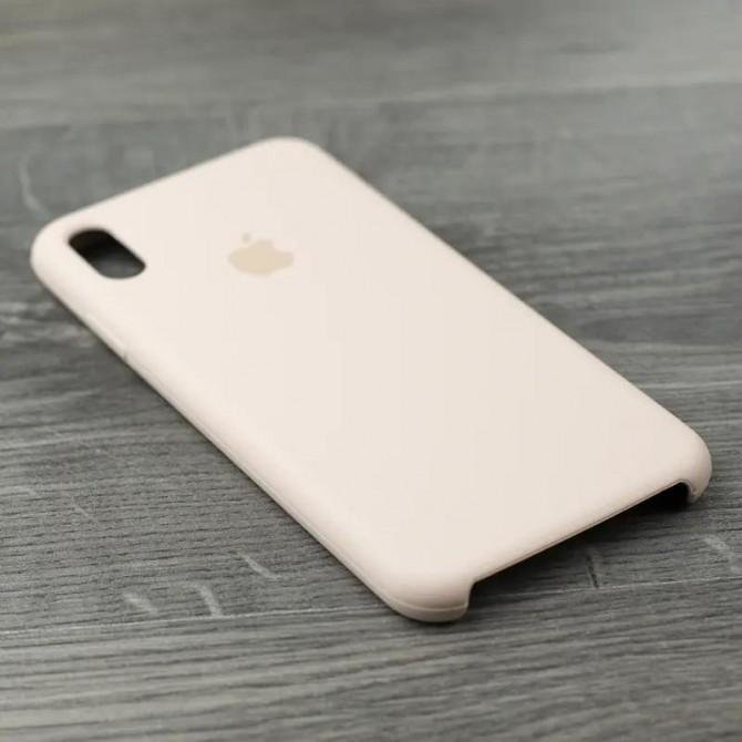 Оригинальный силиконовый чехол для iPhone Xr Темно Бежевый-2