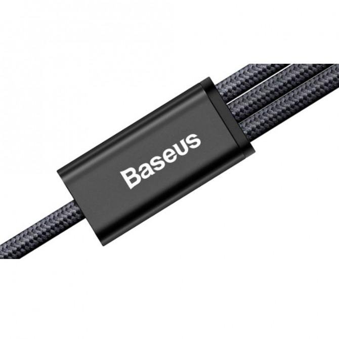 Кабель Baseus CAMLT-SU01 MicroUSB/Lightning/Type-C Черный-1