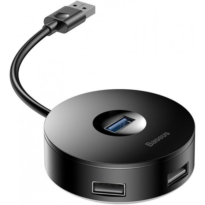 Хаб USB Baseus Round Box (1 USB3.0 + 3 USB2.0) (CAHUB-F01)