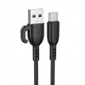 USB кабель Borofone BX91 Type-C 3A Black 1m USB кабель Borofone BX91 Type-C 3A Black 1m