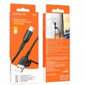 USB кабель Borofone BX91 Type-C 3A Black 1m USB кабель Borofone BX91 Type-C 3A Black 1m