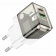 Мережевий зарядний пристрій 1USB + Type-C Borofone BA80A Scenery PD20W+QC3.0 Transparent Black