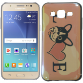 Чехол U-Like Picture series для Samsung J700 Love Pink