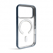 Силиконовый чехол SHINING with MagSafe для iPhone 17 Pro Голубой