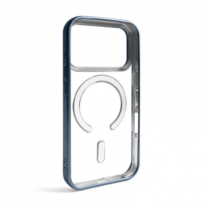 Силиконовый чехол SHINING with MagSafe для iPhone 17 Pro Голубой-2