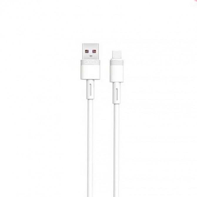 USB кабель XO NBQ166 Lightning 5A/1m White