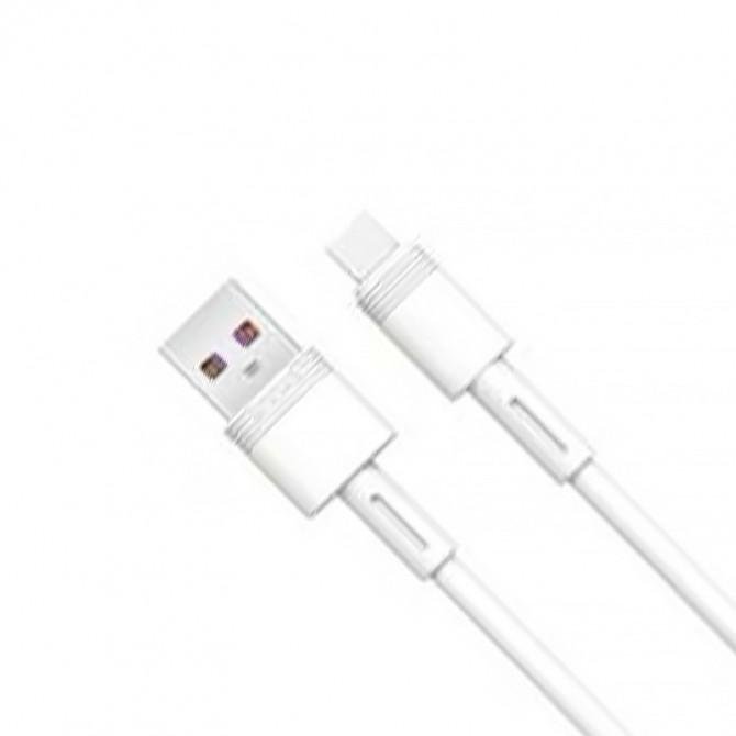 USB кабель XO NBQ166 Lightning 5A/1m White-1