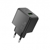 Мережевий зарядний пристрій 1USB Hoco CS17A Multi-Protocol 22.5W Black