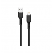 Кабель USB WALKER C795 Lightning Black 1m