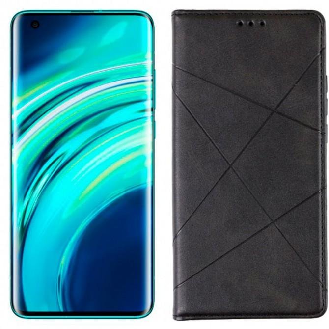 Чехол-книжка Lines Leather for Xiaomi Redmi 10 Black-1