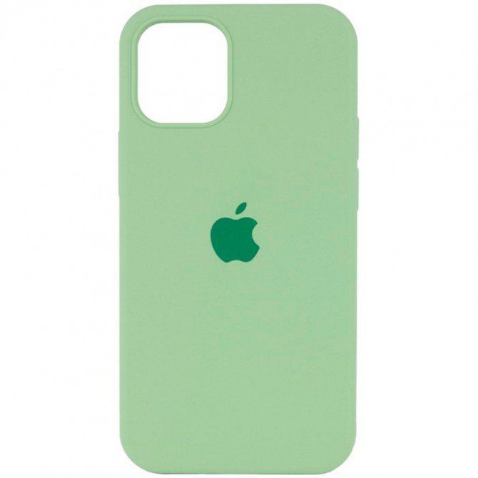 Оригинальный силиконовый чехол для iPhone 13 mini Фисташковый FULL