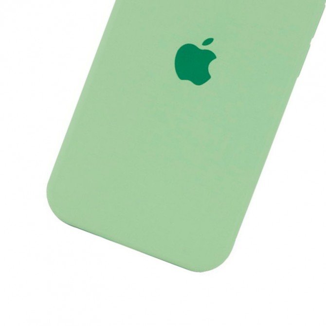 Оригинальный силиконовый чехол для iPhone 13 mini Фисташковый FULL-1