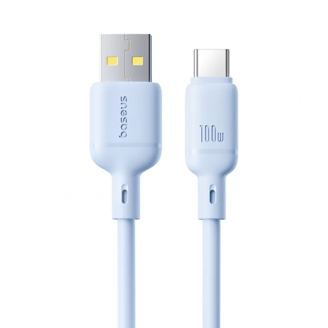 Кабель USB Baseus Silky Series Type-C 100W 1m Cluster Blue-1
