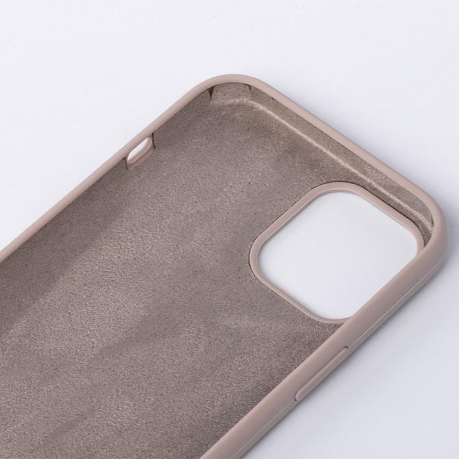 Оригинальный силиконовый чехол для iPhone 12 Pro Max Темно Бежевый-2