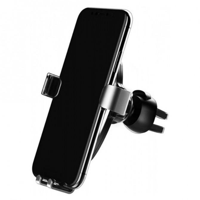 Автодержатель Rock RWC0246 + Беспроводная зарядка Серый-2