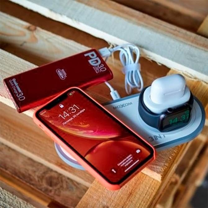 Бездротові ЗП Moxom MX-ST04 3in1 White-1