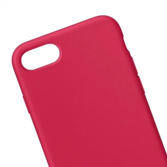 Оригинальный силиконовый чехол для iPhone 7/8 Вишневый FULL (без лого)-2