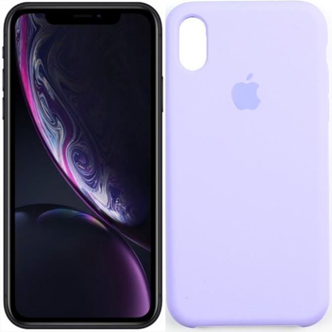 Чехол силиконовый для iPhone Xs Max Лаванда