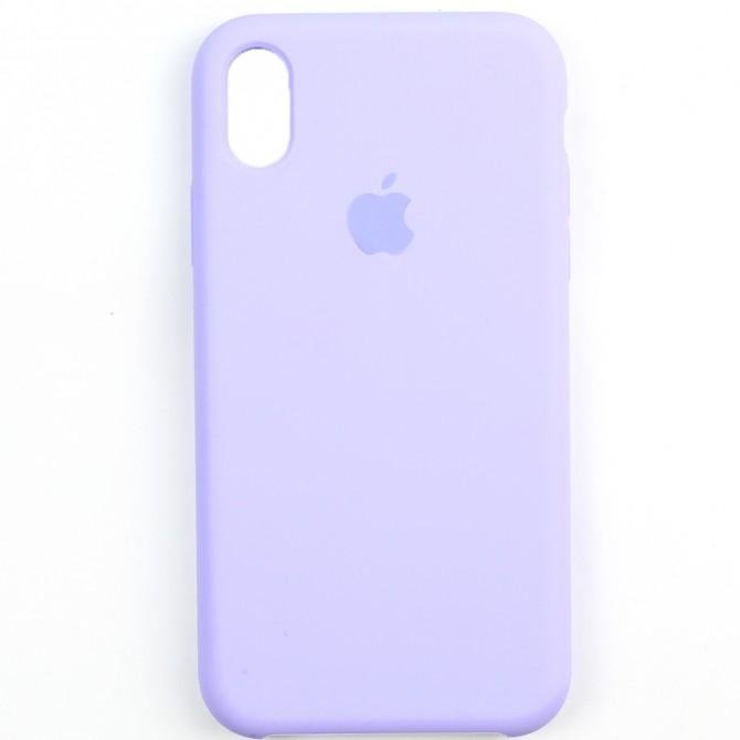 Чехол силиконовый для iPhone Xs Max Лаванда-1