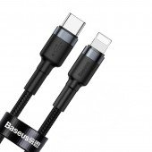 Cable Baseus Cafule Type-C to Lightning PD 18W Grey/Black 1m Cable Baseus Cafule Type-C to Lightning PD 18W Grey/Black 1m