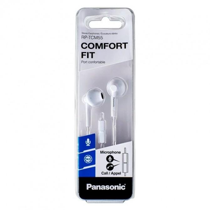 Наушники Panasonic RP-TCM55GC-W White (mic+button call answering)-1