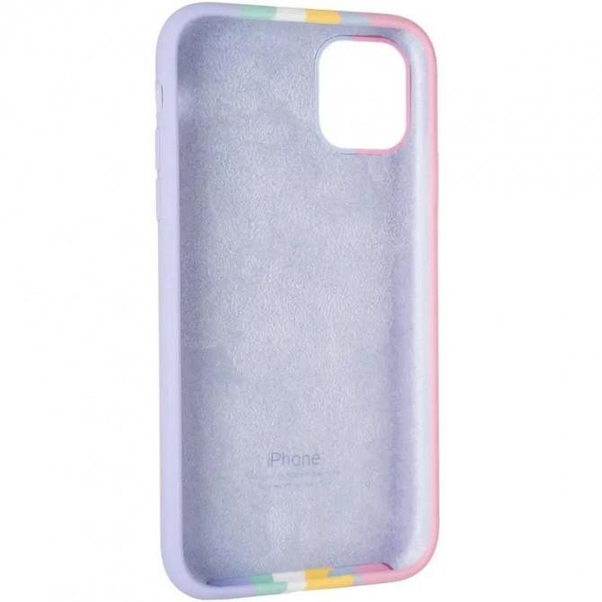 Чехол Colorfull Braided Soft Case iPhone 13 Pink/Purple-2