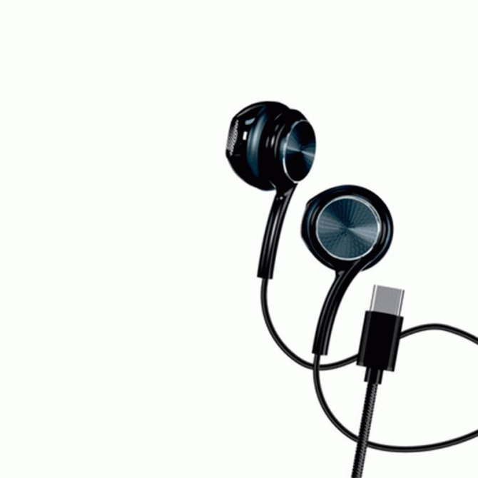 Навушники WALKER H735 with mic Type-C Green/Grey