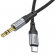Кабель AUX Hoco UPA26 Fresh 3.5 to Type-C Black