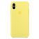 Чехол силиконовый для iPhone X/Xs Лимонный