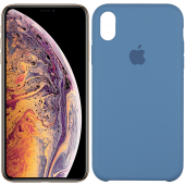 Чохол силіконовий для iPhone X/Xs Волошковий