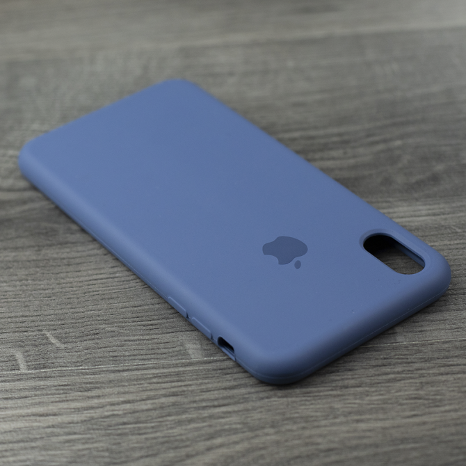 Чехол силиконовый для iPhone Xs Max Синий-4