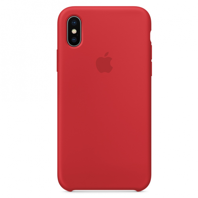 Чехол силиконовый для iPhone Xs Max Красный-2