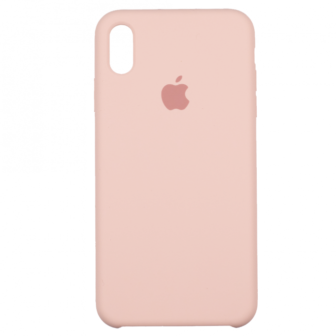 Чехол силиконовый для iPhone Xs Max Розовый-1